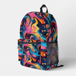 Sac À Dos Imprimé encre liquide Abstraite amusante