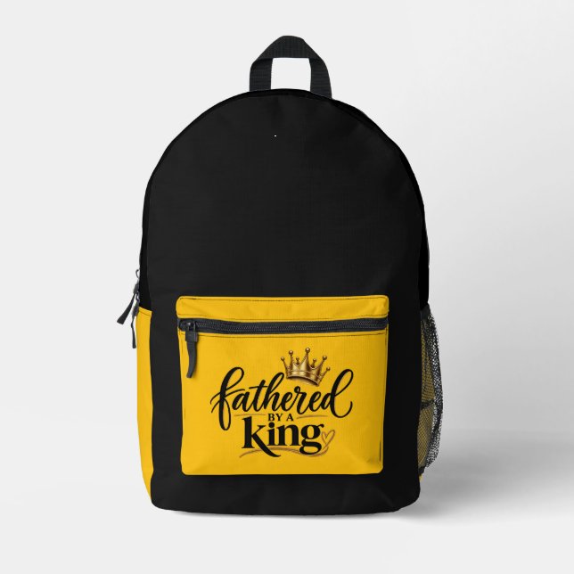 Sac À Dos Imprimé Engendré par un Roi  (Recto)