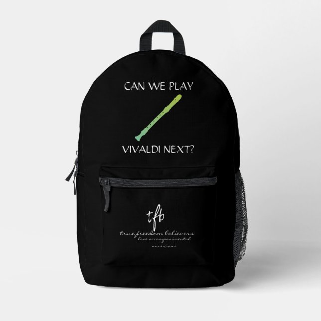 Sac À Dos Imprimé Enregistreur de concombre sans charge (Recto)