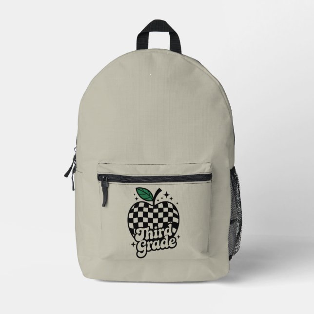 Sac À Dos Imprimé Enseignant Troisième Année 3ème Rentree Scolaire (Recto)