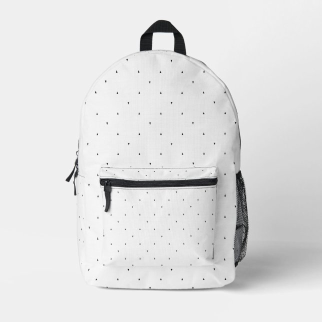 Sac À Dos Imprimé Ensemble de dossiers à motif triangulaire minimali (Recto)