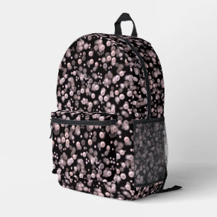 Sac À Dos Imprimé Éparcelles de perles roses et blanches sur velours