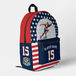 Sac À Dos Imprimé Équipe nationale patriotique de football américain