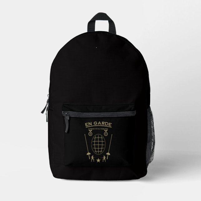 Sac À Dos Imprimé Escrime de sabre compétitive (Recto)