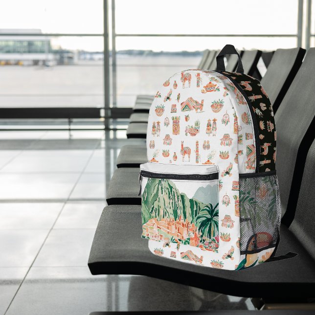 Sac À Dos Imprimé Esprit Inca | Pérou mignon illustré (Créateur téléchargé)