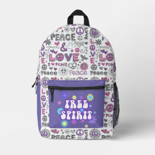 Sac À Dos Imprimé Esprit libre rétro
