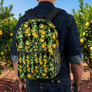 Sac À Dos Imprimé Essentiels Bébé Citron Méditerranéen