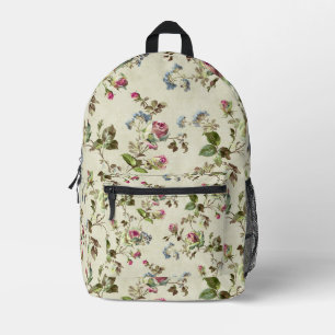 Sac À Dos Imprimé Esthétique botanique de rose anglaise vintage