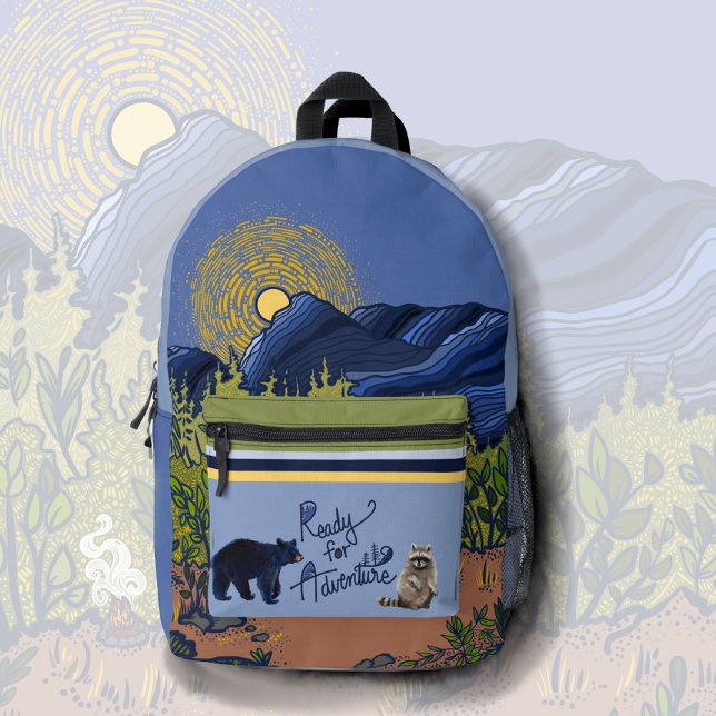 Sac à dos imprimé et cousu prêt pour l'aventure (Créateur téléchargé)