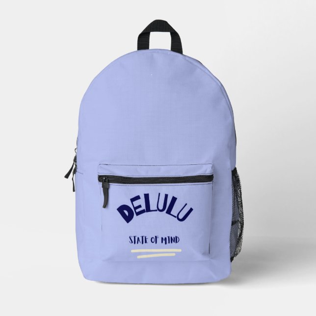 Sac À Dos Imprimé État d'esprit Delulu (Recto)