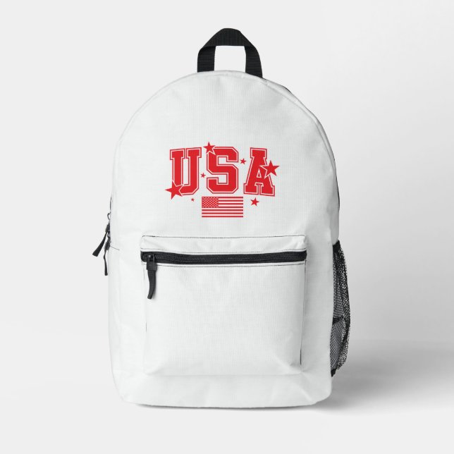 Sac À Dos Imprimé États-Unis (Recto)