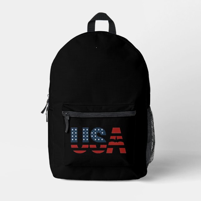 Sac À Dos Imprimé États-Unis (Recto)