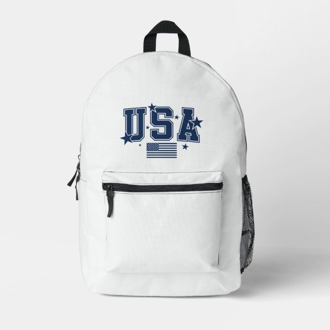 Sac À Dos Imprimé États-Unis (Recto)