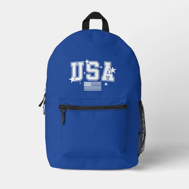 Sac À Dos Imprimé États-Unis (Recto)