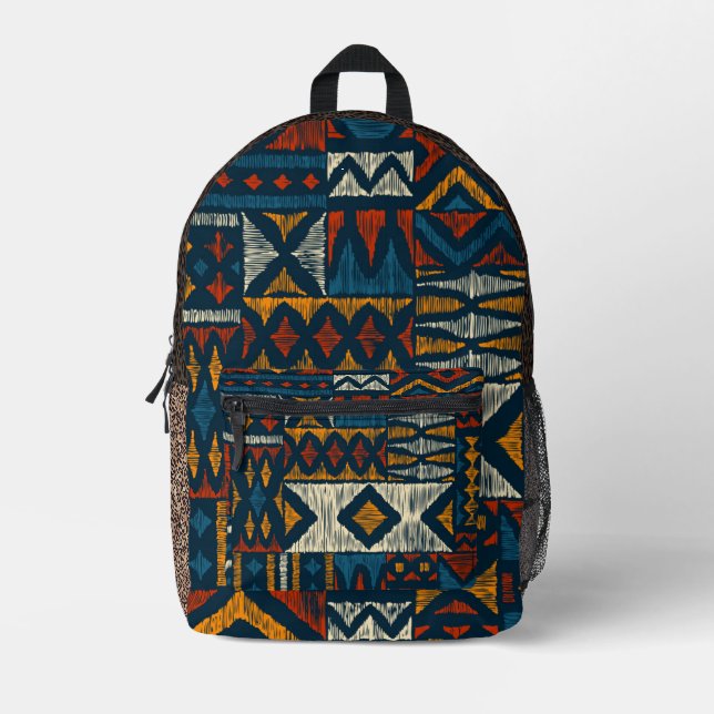 Sac À Dos Imprimé Ethnic motif chitenge Africa Print Cut Sew Bag (Recto)