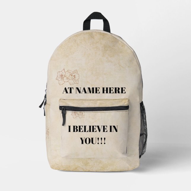 Sac À Dos Imprimé Étiquette cadeau Foil (Recto)