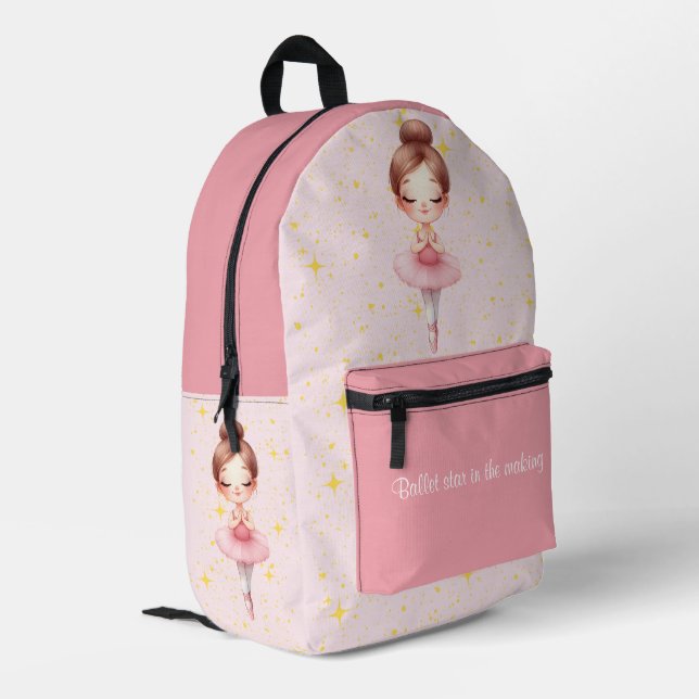 Sac À Dos Imprimé Étoile de ballet fille (Coin arrière gauche)