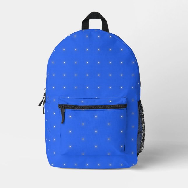 Sac À Dos Imprimé Étoiles ciel bleu (Recto)