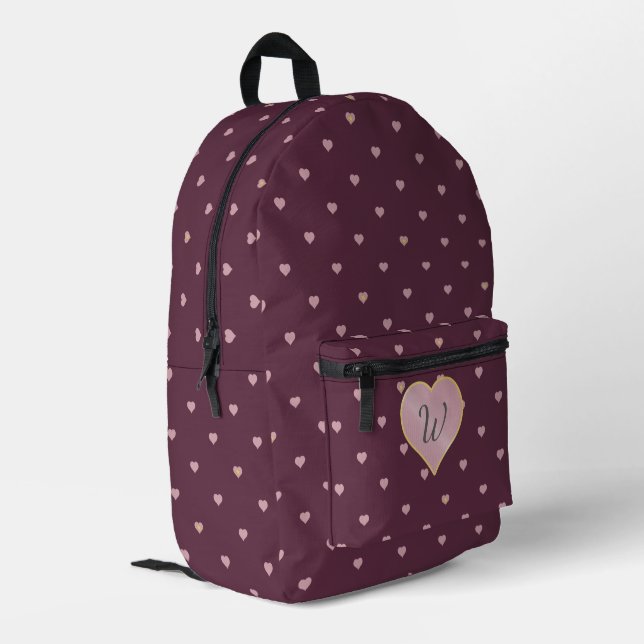Sac À Dos Imprimé Étoiles dans des cœurs sur Port (Coin arrière gauche)