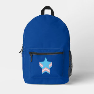 Sac À Dos Imprimé étoiles de fierté transgenre