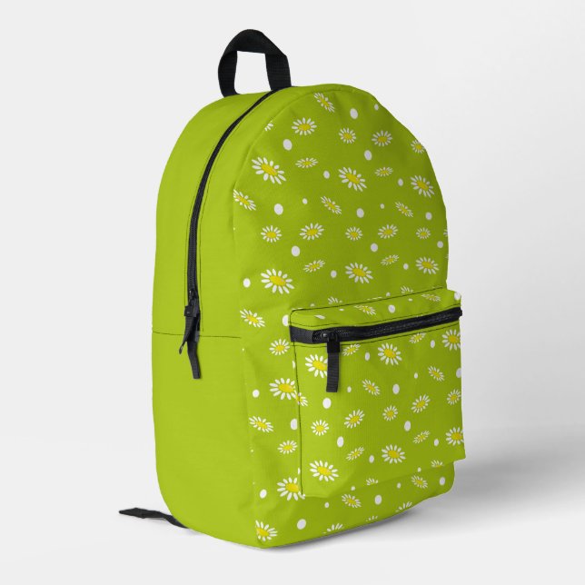 Sac À Dos Imprimé Etoiles de prairie Fleurs de marguerite (Coin arrière gauche)