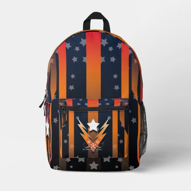 Sac À Dos Imprimé Étoiles de tonnerre (Recto)