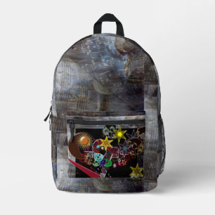 Sac À Dos Imprimé Étoiles du personnel de musique de Grèce antique