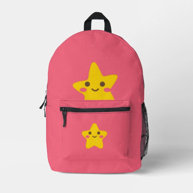 Sac À Dos Imprimé Étoiles souriantes (Recto)