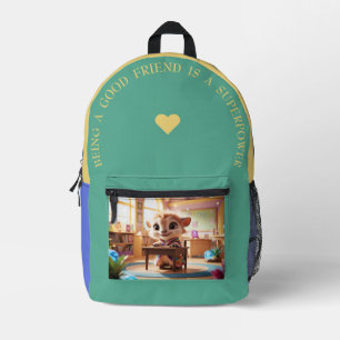 Sac À Dos Imprimé Être Un Bon Ami...