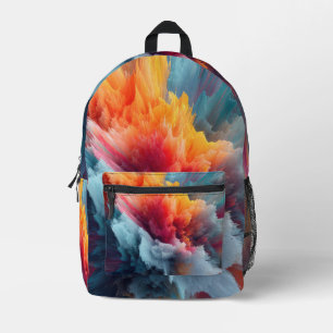 Sac À Dos Imprimé Explosion de couleurs abstraites Art contemporain