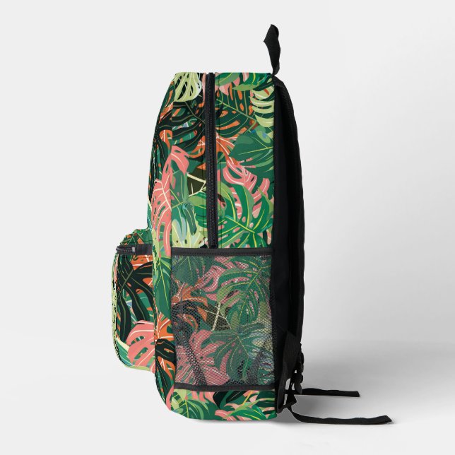 Sac À Dos Imprimé Extravaganza Feuille tropicale (Droite)