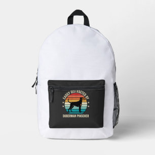 Sac À Dos Imprimé Facilement distrait par le coucher de soleil rétro