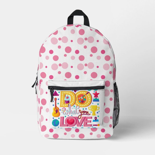 Sac À Dos Imprimé Faites ce que vous aimez fête des mères  (Recto)