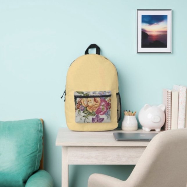 Sac À Dos Imprimé Fantaisie florale  (Créateur téléchargé)