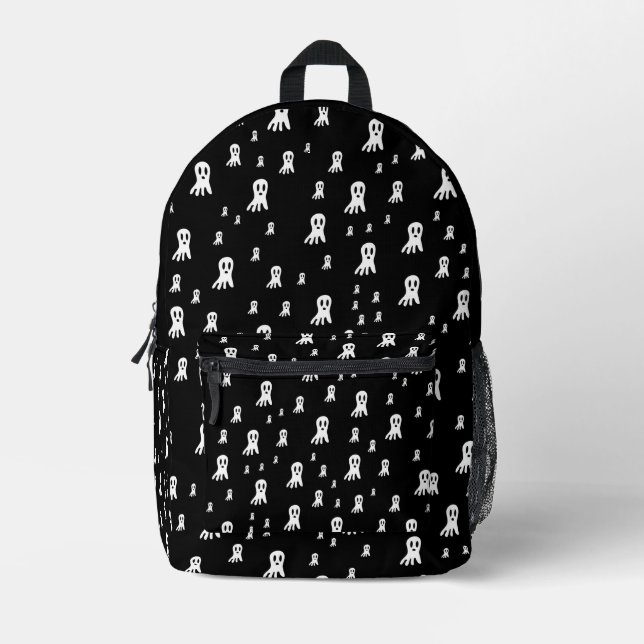 Sac À Dos Imprimé Fantômes sombres d'Halloween  (Recto)