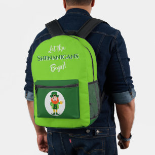 Sac À Dos Imprimé Farces Leprechaun Saint-Patrick