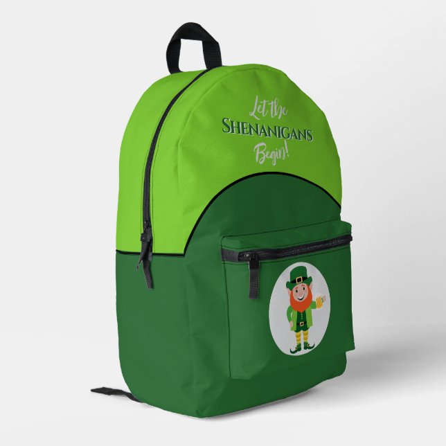 Sac À Dos Imprimé Farces Lutins Saint Patrick (Coin arrière gauche)