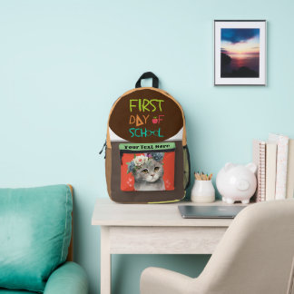 Sac À Dos Imprimé Fast day of school with love cat