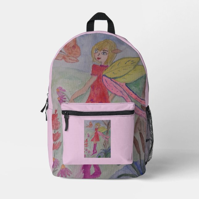 Sac À Dos Imprimé Fée papillon (Recto)