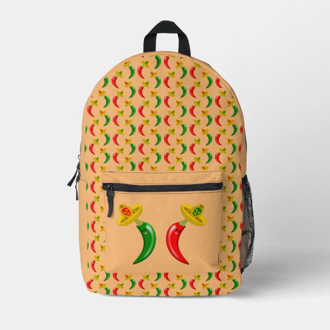Sac À Dos Imprimé Fête des Mexicains Morts (Recto)
