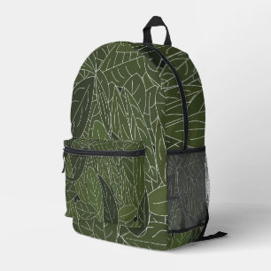 Sac À Dos Imprimé Feuillage Feuille vert