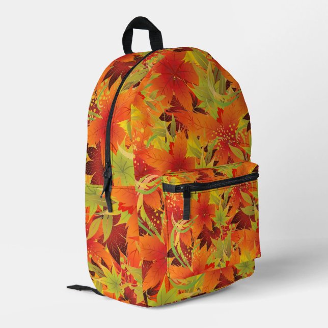 Sac À Dos Imprimé Feuilles d'automne (Coin arrière gauche)