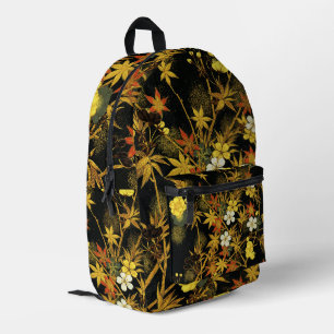 Sac À Dos Imprimé Feuilles d'automne japonaises Antique botanique