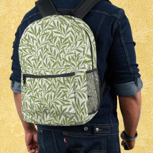 Sac À Dos Imprimé Feuilles de saule victoriennes vintage par William
