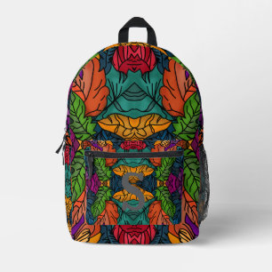 Sac À Dos Imprimé Feuilles minimalistes modernes mélangés 4 Coloré