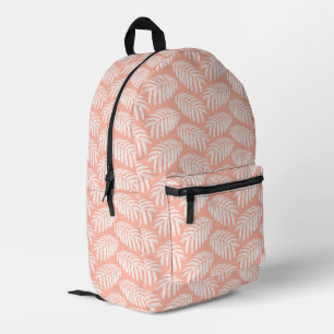 Sac À Dos Imprimé Feuilles tropicaux orange