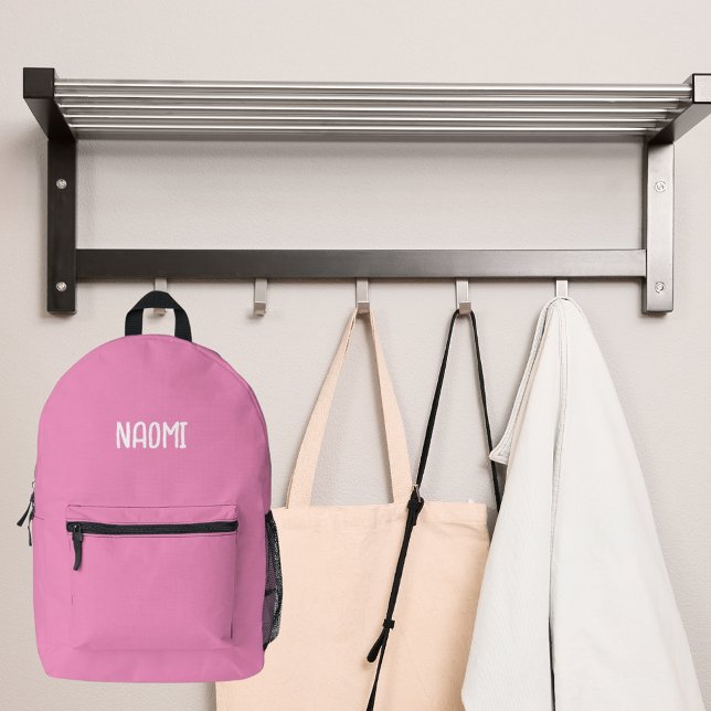 Sac À Dos Imprimé fille de nom rose (Créateur téléchargé)