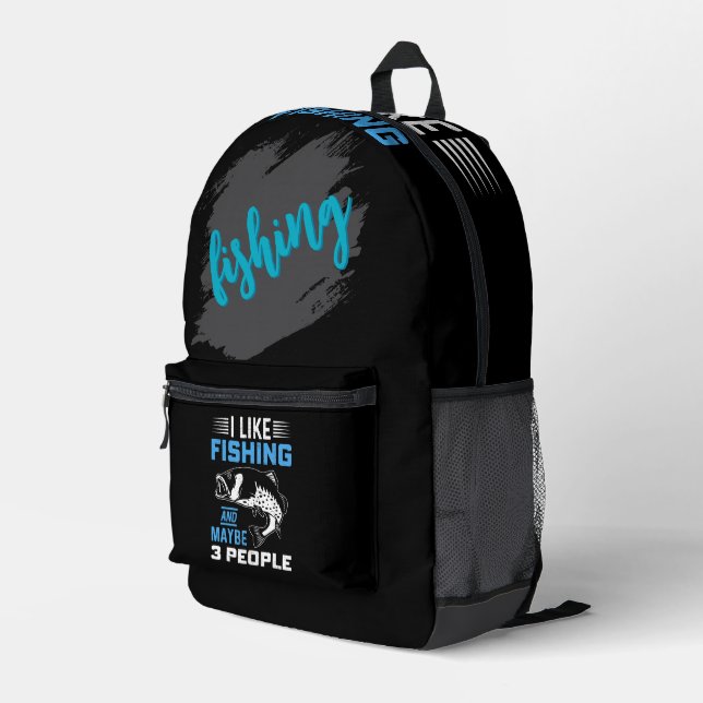 Sac À Dos Imprimé Fishing Theme  (Coin arrière droit)