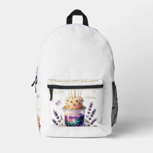 Sac À Dos Imprimé Flacon et composition florale pour célébration d'a