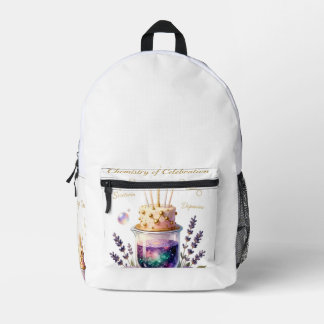Sac À Dos Imprimé Flacon et composition florale pour célébration d'a